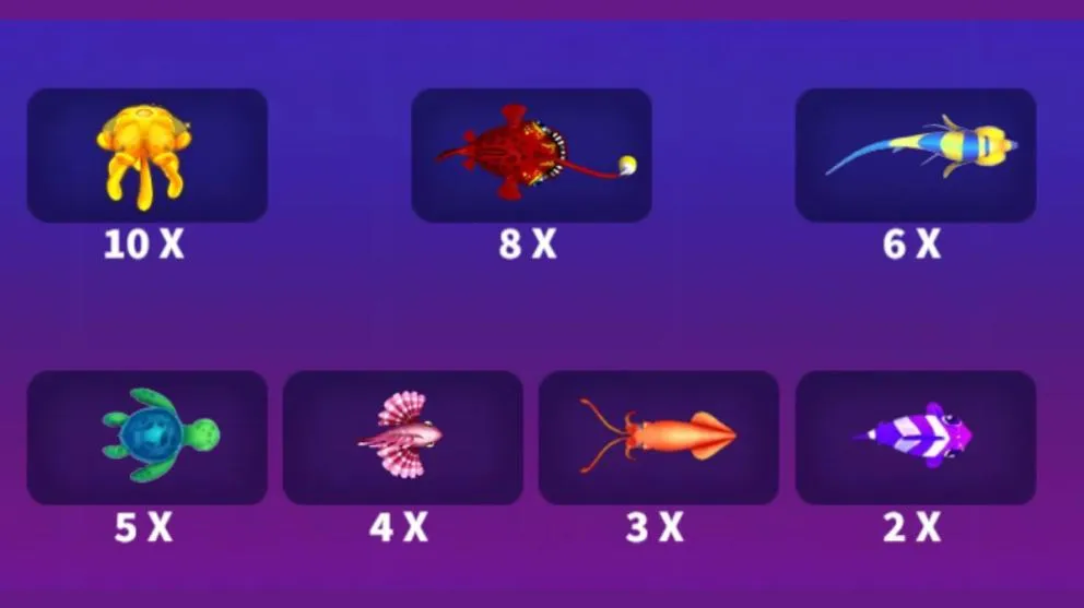 Genie Fishing - Paytable 1 - KK8.site