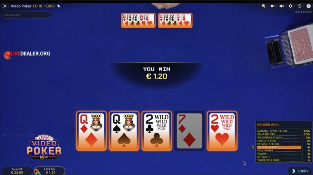 Video Poker - Game 3 - KK8.site
