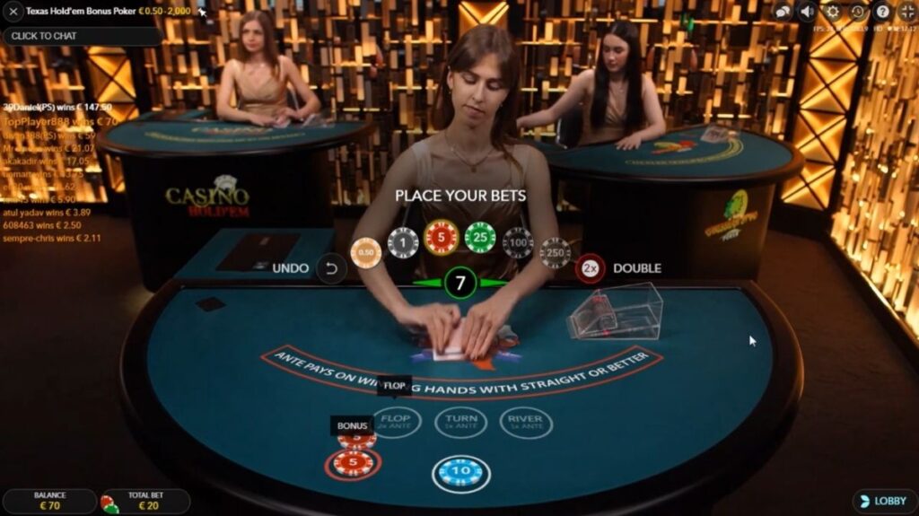 Texas Hold'em Bonus Poker - Game 1 - KK8.site