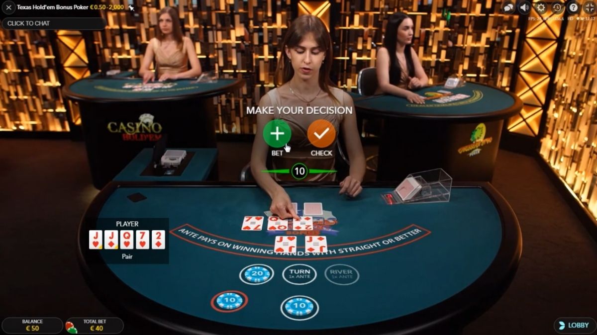 Texas Hold'em Bonus Poker - Game 3 - KK8.site