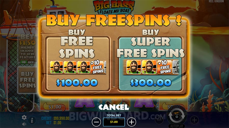 Big Bass Floats My Boat Slot - Buy Free Spins - KK8.site