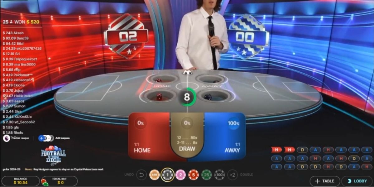 Football Studio Dice - Game 1 - KK8.site