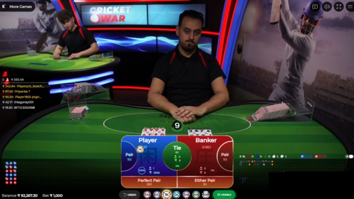 Speed Cricket Baccarat - Game 1 - KK8.site
