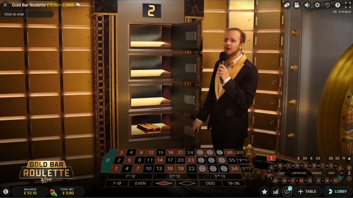 Gold Bar Roulette - Game 2 - KK8.site