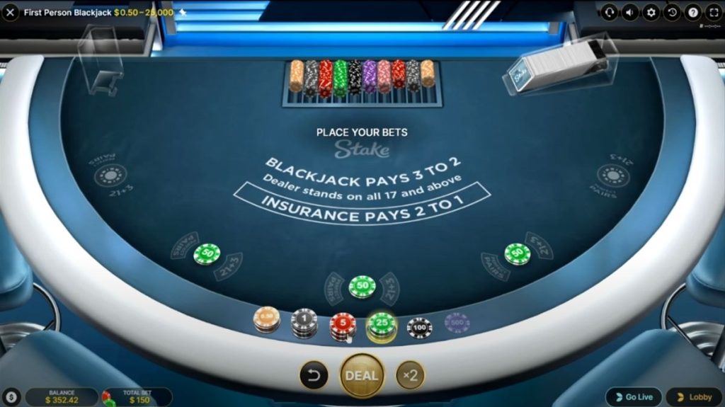 First Person Blackjack - Game 1 - KK8.site