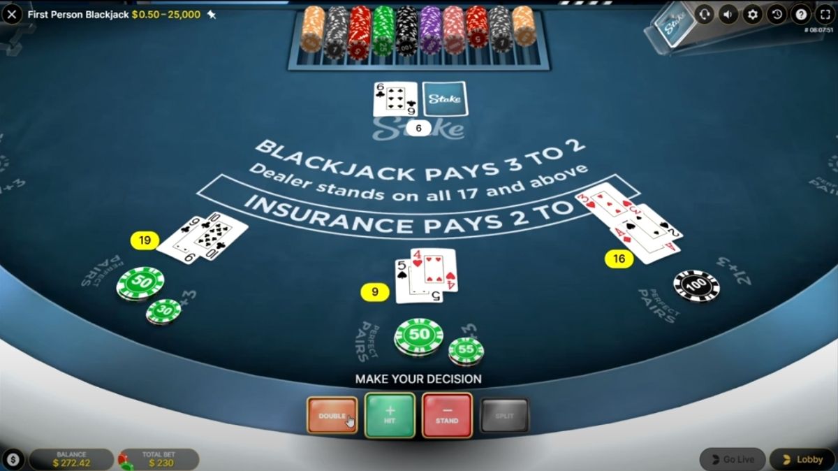 First Person Blackjack - Game 2 - KK8.site