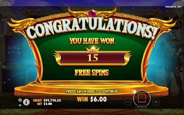 Sword of Ares Slot - Free Spins - KK8.site