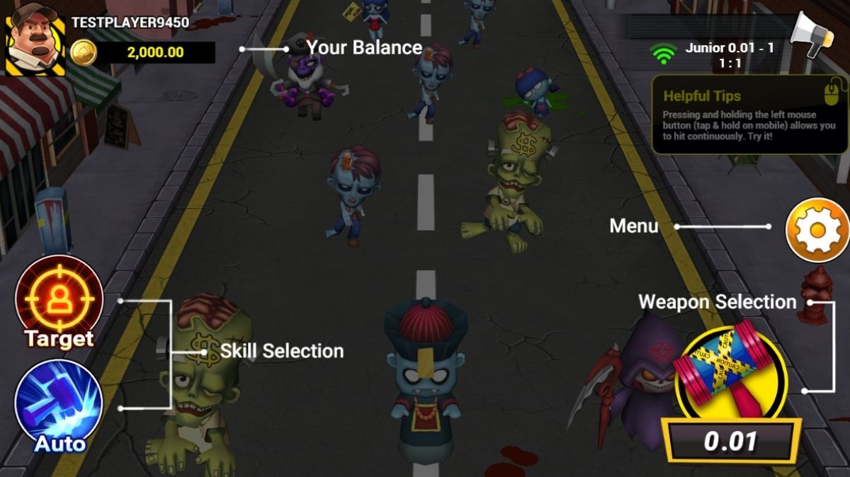 Zombie Party Fishing - Interface - KK8.site
