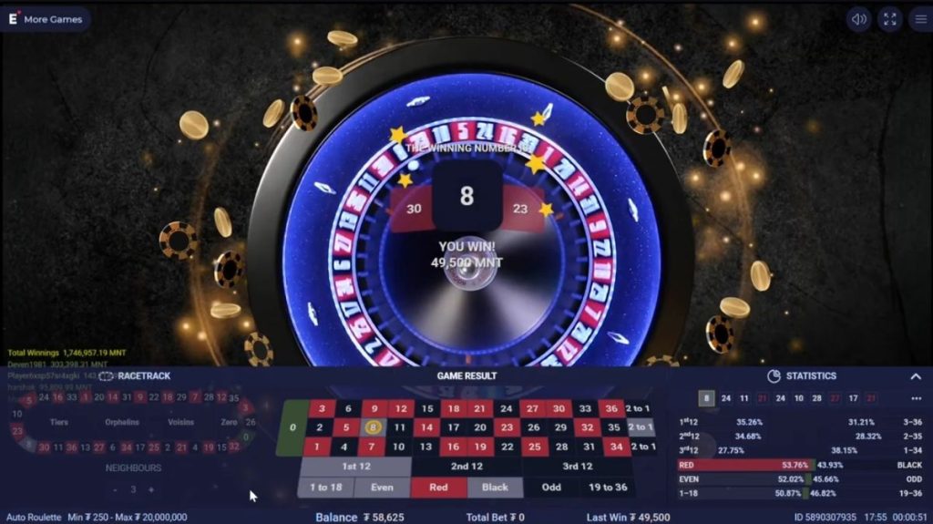 Auto Roulette - Game 3 - KK8.site