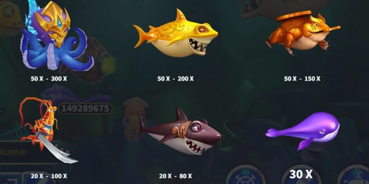 Undersea Battle Fishing - Paytable 2 - kk8.site