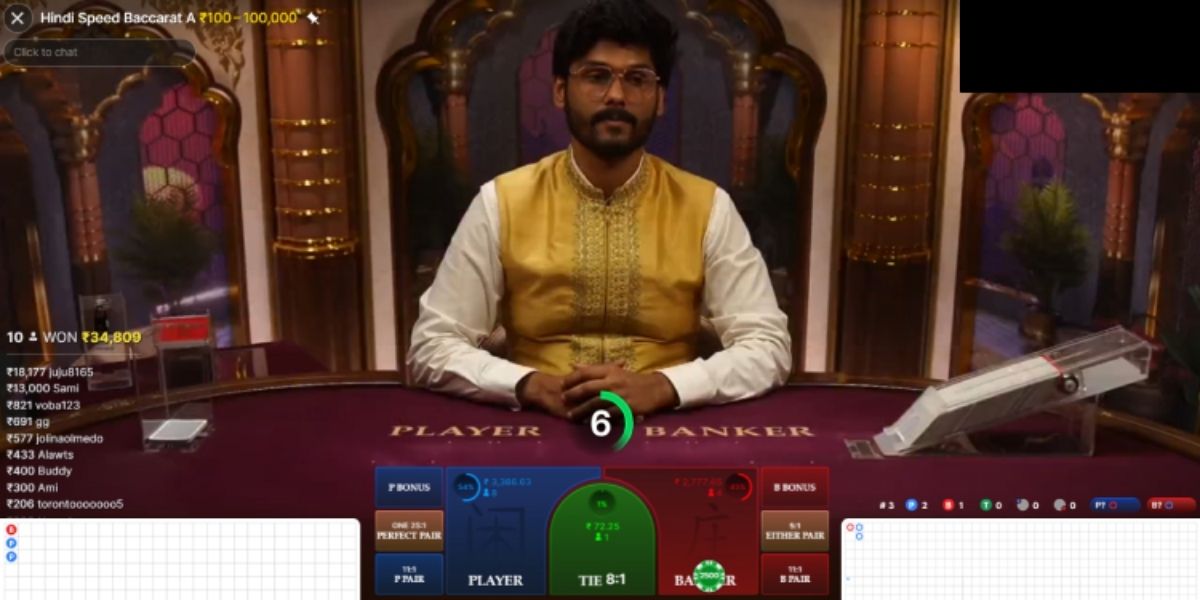 Hindi Speed Baccarat - Game 1 - kk8.site